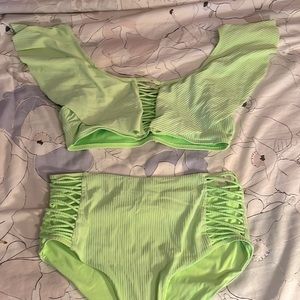 Neon green bikini size Medium